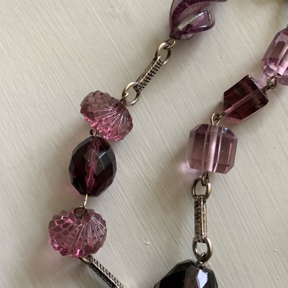 Vintage Art Deco Crystal Necklace - Picture 5 of 5